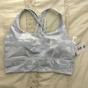 Lululemon Grey Camo Print Sports Bra